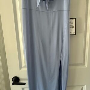 Aidan Mattox Sky Blue Pencil Skirt
